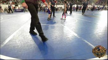 50 lbs Round Of 16 - Cassadee Sloan, Morrison Takedown Club vs Everly Neff, Chickasha Youth Wrestling