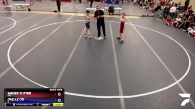 98 lbs Cons. Round 1 - Jaeger Zutter, MN vs Gaelle Cid, IL