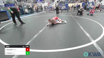 55 lbs Quarterfinal - Tanner Swopes, Newkirk Takedown Club vs Chance Peters, Claremore Wrestling Club