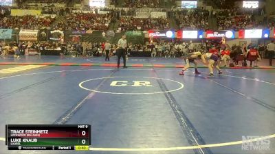 A - 145 lbs Cons. Round 3 - Trace Steinmetz, Lockwood (Billings) vs Luke Knaub, Laurel