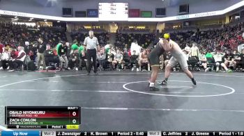 285 lbs Quarterfinal - Obald Niyonkuru, 1-Southeast Polk vs Zach Conlon, 8-Dubuque Hempstead