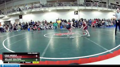 56 lbs Cons. Round 1 - William Walters, Contenders Wrestling Academy vs Cole Negele, Normonco Wrestling Club