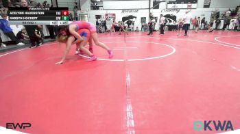 88-93 lbs Rr Rnd 1 - Acelynn Hauenstein, Tiger Trained Wrestling vs Karsyn Hockett, Caney Valley Wrestling