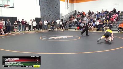 138 lbs Semifinal - Bohdan Tomash, McDominate Training Center vs Mace Munson, Jesup Mat Club