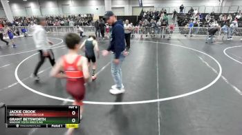 74 lbs Cons. Round 4 - Grant Betsworth, Windsor Youth Wrestling vs Jackie Crook, Bad Karma Wrestling Club