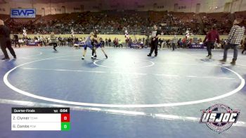 85 lbs Quarterfinal - Zydyn Clymer, Team Guthrie Wrestling vs George Combs, Ponca City Wildcat Wrestling