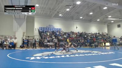 120 lbs 7th Place Match - Chanapon Weaver, New Albany High School vs Nicholas Murray, D`Iberville High School
