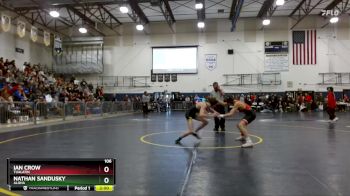 106 lbs Semifinal - Nathan Sandusky, Aloha vs Ian Crow, Tualatin