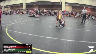 82 lbs Round 5 (6 Team) - Jax Ayars, ARES Black vs Mason Bliss, Missouri Outlaws