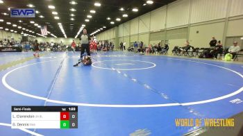 56 lbs Semifinal - Logan Clarendon, Untouchables 12u Blue vs Grant Dennis, Shelton Wrestling Academy 12U