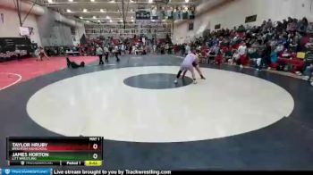 195 Boys Cons. Round 2 - James Horton, Litt Wrestling vs Taylor Hruby, Brighton Highschool