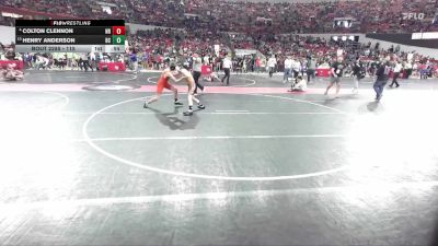115 lbs Champ. Round 2 - Henry Anderson, Bloomer Colfax vs Colton Clennon, New Richmond