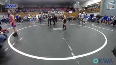 61 lbs Consi Of 4 - Dwaine Goldsberry, Weatherford Youth Wrestling vs Randy Wanzer, Chandler Takedown Club