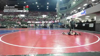 43 lbs Cons. Round 5 - Carter Chavez, DarkHorse Wrestling Club vs Deagan Broncheau, Palouse Elite Wrestling