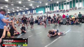 56 lbs Round 4 (10 Team) - Carlos Rios, Gate Keepers Athletics vs Tanner Bailor, Finger Lake Elite Grey