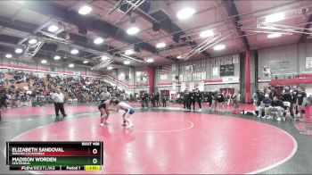 135 lbs Champ. Round 2 - Elizabeth Sandoval, Rancho Cucamonga vs Madison Worden, Centennial