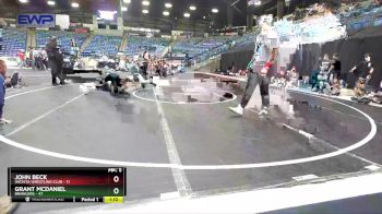 96 lbs Round 1 (10 Team) - Grant McDaniel, Brawlers vs John Beck, Wichita Wrestling Club