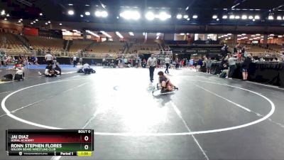 106 lbs Cons. Semi - Ronn Stephen Flores, Golden Bears Wrestling Club vs Jai Diaz, Doral Academy