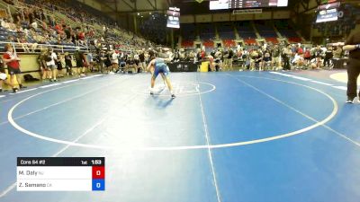 113 lbs Cons 64 #2 - Michael Daly, NJ vs Zack Samano, CA