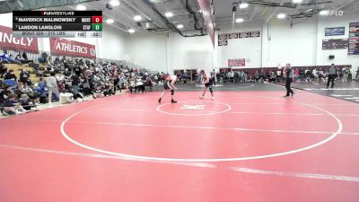 215 lbs Consi Of 8 #2 - Maverick Malinowsky, Montville vs Landon Langlois, Stafford