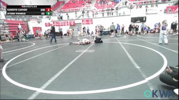 110 lbs Semifinal - Diesel Miller, Perry Wrestling Academy vs Deklyn Barnes, Harrah Little League Wrestling