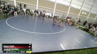 110 lbs Semis (4 Team) - Dalila Tover, Warriors Of Christ vs Charlize Figueroa, Team Arizona