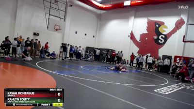 125 lbs Quarterfinal - Kayah Montague, G4orce vs Kahlyn Fouty, Whiteland Wrestling Club