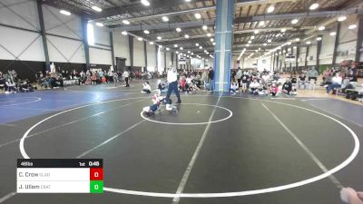 46 lbs Semifinal - Colin Crow, Gladiator Wrestling vs Jaxon Ullom, Crater Mat Club