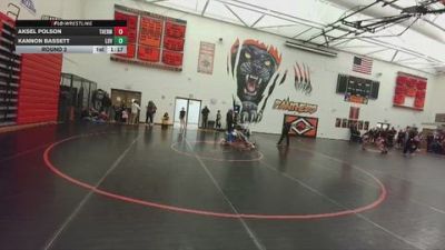 84 lbs Round 2 - Kannon Bassett, Lovell Middle School vs Aksel Polson, Thermopolis Middle School