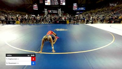 140 lbs Cons 64 #2 - Tiara Faehnrich, SD vs Satori Swanson, MA