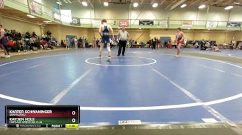 130 lbs Round 2 - Kayden Hole, Carthage Wrestling Club vs Karter Schwaninger, Unaffiliated
