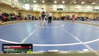 130 lbs Round 2 - Kayden Hole, Carthage Wrestling Club vs Karter Schwaninger, Unaffiliated