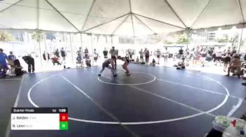 157 lbs Quarterfinal - Jacob Belden, Team Thunder vs Brian Leon, Eastvale Elite WC