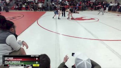 140 lbs Quarterfinal - Dylan DeBroux, Cherry Creek Wrestling Club vs Jay Sage, Ascend Wrestling Academy