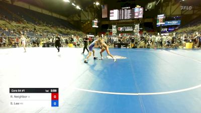 132 lbs Cons 64 #1 - Rowdy Neighbor, IA vs Spencer Lee, MN