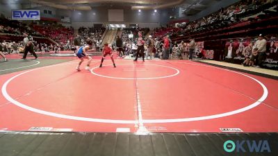 64 lbs Rr Rnd 2 - Jadeal Peach, Claremore Wrestling Club vs Aiden Lariscy, Glenpool Warriors