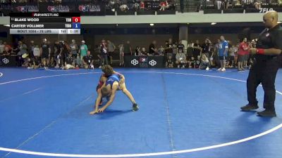 78 lbs Cons. Rd Of 16 - Blake Wood, Team Indiana vs Carter Vollmer, Team Donahoe