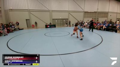 112 lbs Round 3 (8 Team) - Journie Rodriguez, Pennsylvania Blue vs Sarah Zimmerman, Kansas