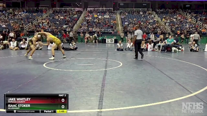 1A 157 lbs Quarterfinal - Jake Whitley, Pamlico County vs Isaac Stoker
