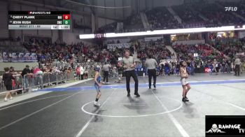 58 lbs Champ. Round 1 - Chevy Plank, Maize vs Jevin Rush, Stockton Wrestling Club