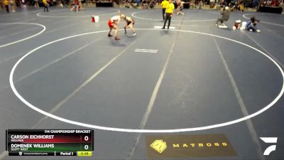 114 Championship Bracket Cons. Round 3 - Carson Eichhorst, Willmar vs Domenek Williams, Scott West