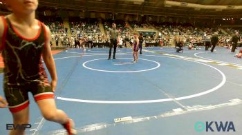 64 lbs Consi Of 8 #1 - Keaton Gregory, Vian Wrestling Club vs Killian Harbaugh, HURRICANE WRESTLING ACADEMY