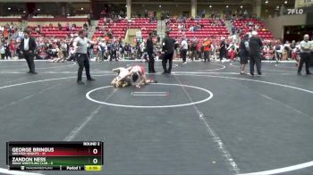 100 lbs Round 2 (6 Team) - George Bringus, Greater Heights vs Zandon Ness, Ridge Wrestling Club