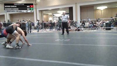 132 lbs Consi Of 64 #2 - Jayden Garcia, Mission Hills WC vs Jackson Carson, Nighthawk WC