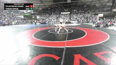 Boys 2A 126 lbs Cons. Round 2 - Dylan Reeves-Turner, Marysville Pilchuck vs Jordan Jopson, Anacortes