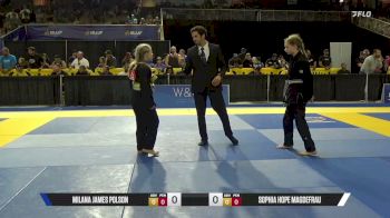 Sophia Hope Magdefrau vs Milana James Polson 2026 Pan Kids Jiu-Jitsu IBJJF Championship
