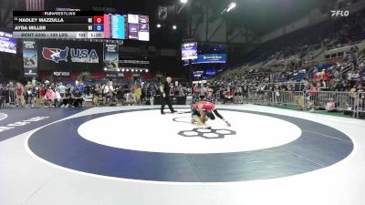 100 lbs Champ. Rd Of 64 - Hadley Mazzulla, NE vs Ayda Miller, WI