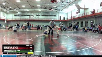 65 lbs Cons. Semi - Sebastian Stilts, New Palestine Junior High vs Karsten Castetter, Falcon Wrestling Club