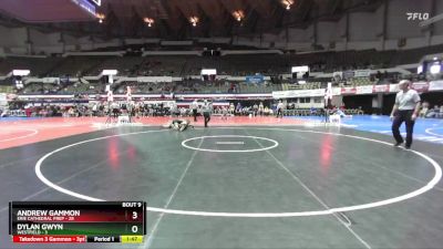 144 lbs Quarters & Wb (16 Team) - Andrew Gammon, Erie Cathedral Prep vs Dylan Gwyn, Westfield