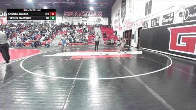 175 lbs Quarterfinal - Jesus Martinez, Raft River vs Andres Garcia, Declo
